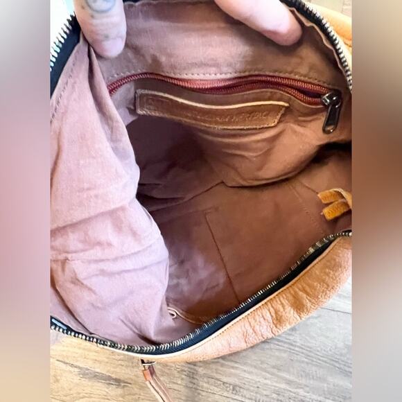 Amsterdam heritage brown leather slouchy hobo metal copper high quality - Picture 7 of 11